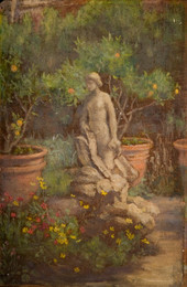 1931P968.558 Fountain in a Garden, Cairate, Lombardy
