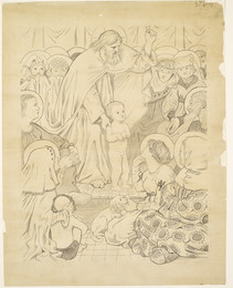 1927P350 Christ Blessing Little Children