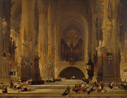 1937P742 Interior of the Cathedral of St Stephen, Vienna