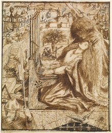1904P235 Design for Moxon's Tennyson - Saint Cecilia
