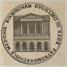 1996V148.159 Medal: School of Medicine & Surgery, Birmingham