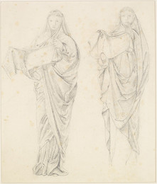 1904P16 Chaucer's 'Legend of Good Women' - Drapery Studies for Figure of Philomela