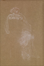 1904P46 Female - Drapery Sketch