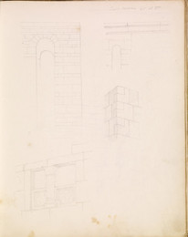 1952P6.19 Sketch of studies of stonework