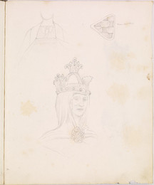 1952P6.62 Sketch of costume decoration and crown