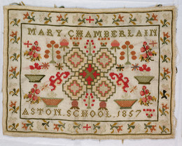 1960M59 Embroidered Sampler - Mary Chamberlain