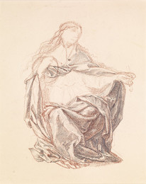 1904P99 Drapery Study of a Seated Woman