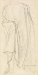 1904P326 Male - Study of Drapery, possibly for the Figure of Dante