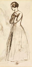 1904P438 Benedick and Beatrice - Figure Sketch of a Woman