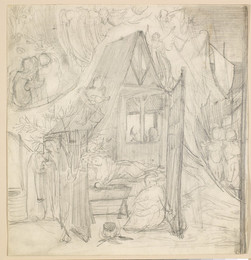 1927P591 The Nativity - Composition Sketch