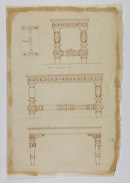 1974M3.148 Wilkinson Tracing, Two designs for tables for Aston Hall