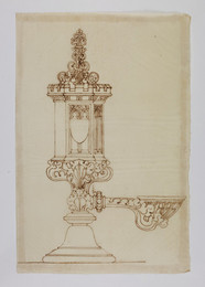1974M3.163 Wilkinson Tracing, Design for a colza oil lamp