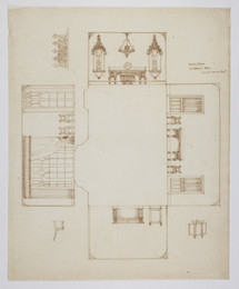 1974M3.11 Wilkinson Tracing, Design for the dining room at Warley Hall