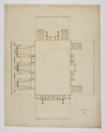 1974M3.15 Wilkinson Tracing, Design for the dining room at Biel