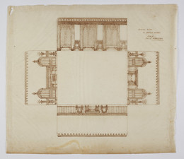 1974M3.29 Wilkinson Tracing, Design for the dining room at Battle Abbey