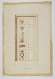 1974M3.54 Wilkinson Tracing, Design for a door