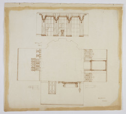 1974M3.73 Wilkinson Tracing, Design for the drawing room at Thornhill