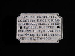 1992F56 Wall Plaque from Calthorpe Estate