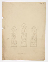 1970M238.4247 Design for Stained Glass Window for Moeraki, New Zealand