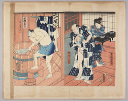 1978P117.1 and 1978P117.2 Diptych of Japanese Prints