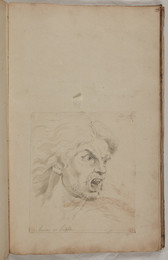 1955P42.39 Drawing of a man in terror or in fright