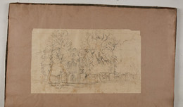 1994P24.48 Untitled sketch of church in the trees