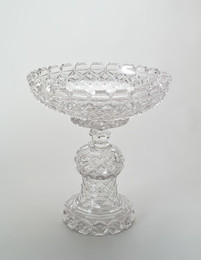 1923M35.1 and .2 Glass Dish and base