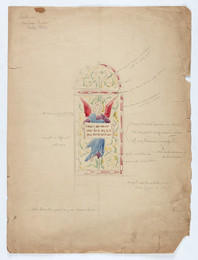 1970M238.2514 Design for Stained Glass Window for Bishop's Palace, Mullingar