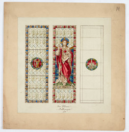 1970M238.2513 Design for Stained Glass Window for Bishop's Palace, Mullingar