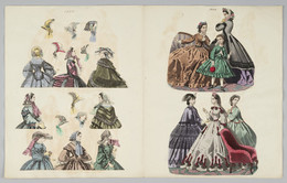 1933M157.33 Costume plates, 1858, 1864