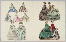 1933M157.34 Costume plates, 1859, 1863