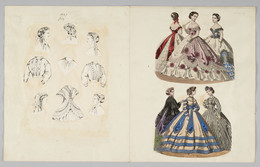 1933M157.39 Costume plates, 1866 - 1867