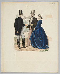 1933M157.50 Costume plate, 1866 - 1867