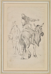 1906P815 Study of an Ass and Rider