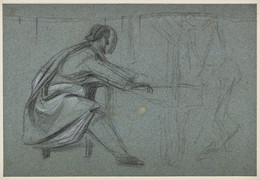 1906P825 Yet Once More on the Organ Play - Sketch for the Figure of the Musician