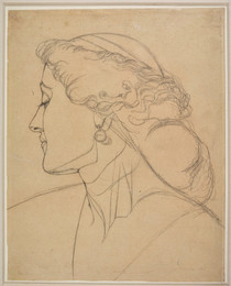 1906P859 Helen and Cassandra - Study for the Head of Helen