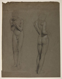 1906P931 Male Nude - Two Studies