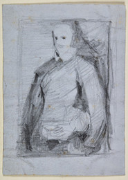 1906P940 Sketch after a Portrait of Three-Quarter Length Sketch of a Man