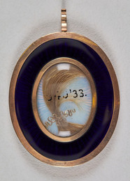 1933P340 Reverse of Miniature Portrait of Sir Francis Dansey
