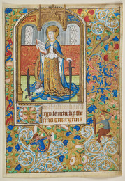 1962P65 St Catherine - Illuminated Manuscript