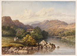 1927P336 Landscape With River And Mountains
