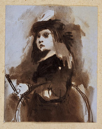 1945P60.3 Study of a Child With a Hoop