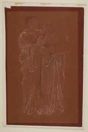 1904P122 Female - Drapery Study of Two Female Figures