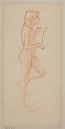 1904P165 St Theophilus and the Angel - Male Nude - Study of the Angel
