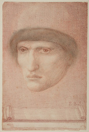 1927P564 Male Portrait - possibly Dante or study for St George Series