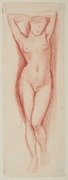 1927P582 Female Nude - Study