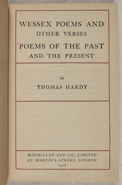 2006.1338 Wessex Poems and Other Verses and Poems of the Past and the Present