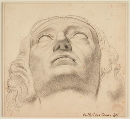 1906P719 Chaucer at the Court of Edward III - Study for the Head of Milton copied from Sculpture