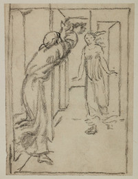 1927P628 Pygmalion and the Image - Sketch for Pygmalion seeing the Image come to Life