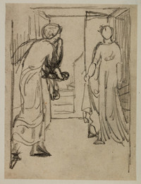 1927P627 Pygmalion and the Image - Sketch for Pygmalion seeing the Image come to Life